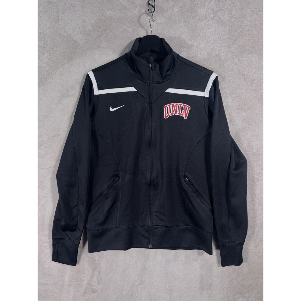 Nike Dri Fit Full Zip Jacket Mens Medium Black UNLV Rebels NCAA Track Training